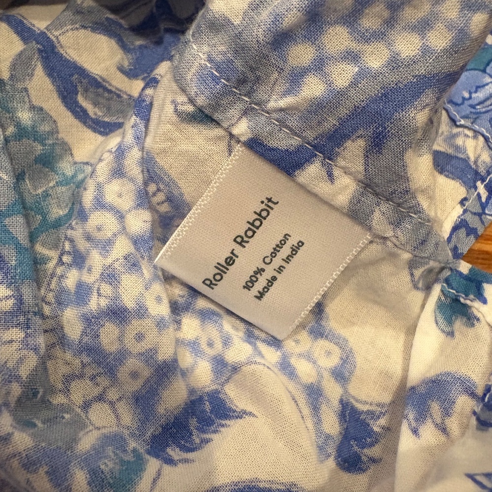 Roberta Roller Rabbit Long Sleeve Button Down Paj… - image 4